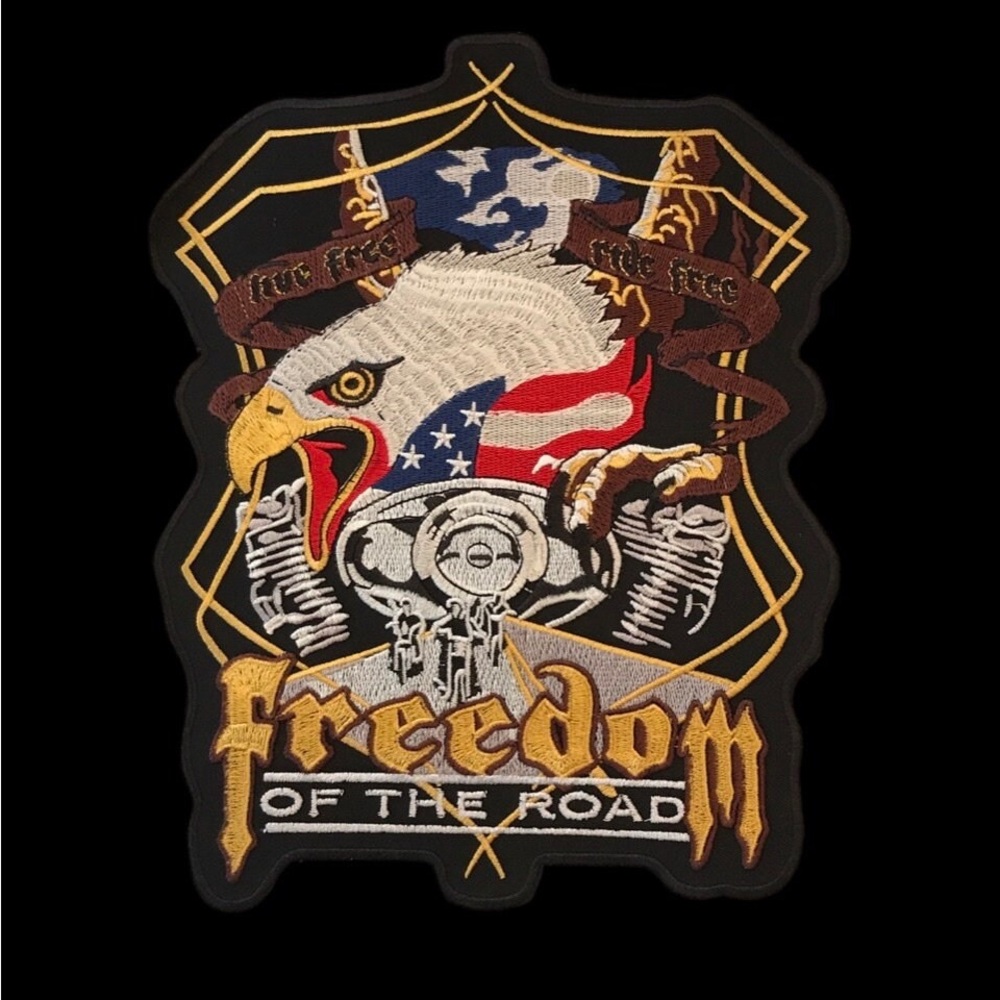 Large Rider Back Patch Biker Iron or Sew on Patch